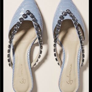 Anthropologie Guilhermina Embellished Women's Slides